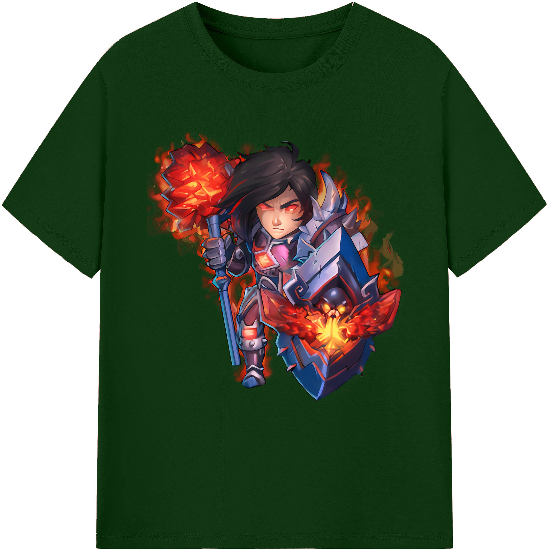 リーグ・オブ・レジェンド League of Legends LOL 綿100％半袖Tシャツ（フロントプリント）